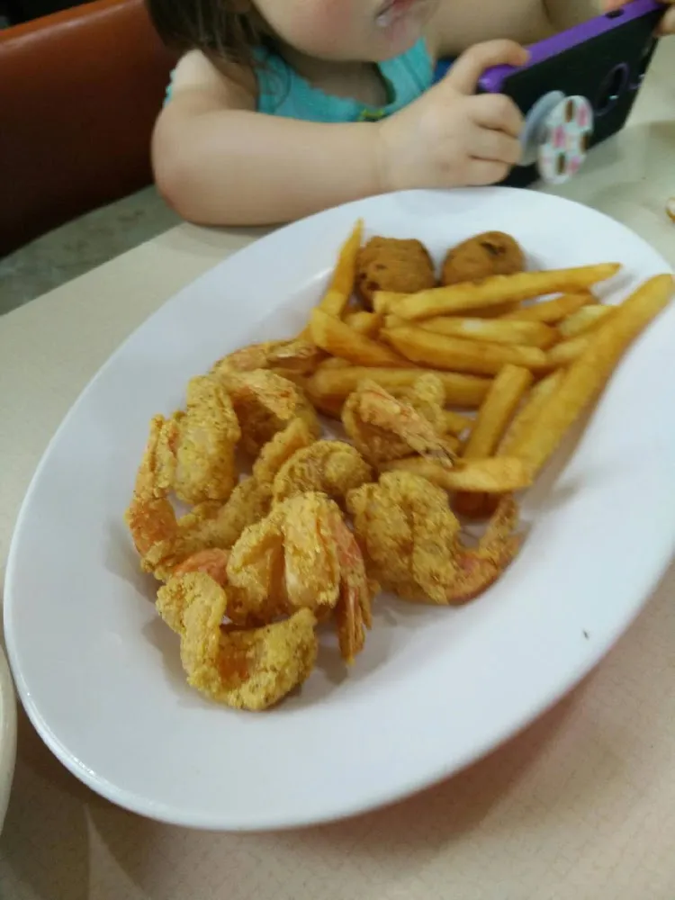 Kids Fried Shrimp Platter